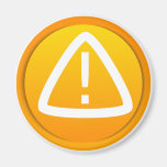 Caution Attention Symbol Fridge Magnets