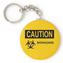 CAUTION Biohazard Key Chain
