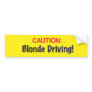 Caution Bumper Stickers