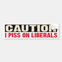 CAUTION BUMPER STICKERS