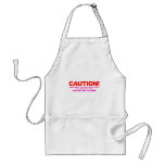 Caution! Cute Guys Only - Emo Alternative Grunge Apron