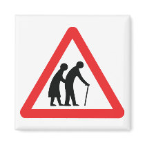 CAUTION Elderly People ... UK Traffic Sign
