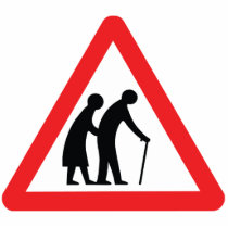 CAUTION Elderly People ... UK Traffic Sign