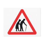 CAUTION Elderly People ... UK Traffic Sign