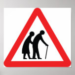 CAUTION Elderly People ... UK Traffic Sign