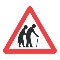 CAUTION Elderly People ... UK Traffic Sign