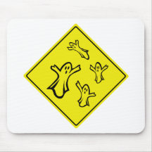 Caution Ghosts Mousepad