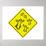 Caution Ghosts Poster