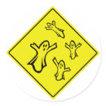 Caution Ghosts Sticker
