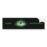 CAUTION... GOD IS WATCHING!!... RELIGIOUS BUMPERST BUMPER STICKER