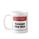 Caution Grumpy Old Man Coffee Mugs