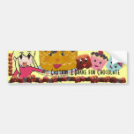 Caution I brake for Chocolate Chibi - Customized bumper stickers