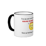 Caution mugs