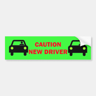 Caution New Driver Bumper Stickers