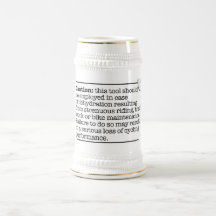 Caution Stein Coffee Mug