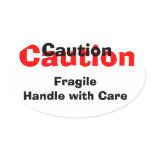 Caution stickers