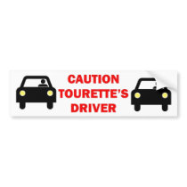 Caution Tourettes Driver