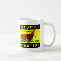 Caution Zombies Coffee Mug