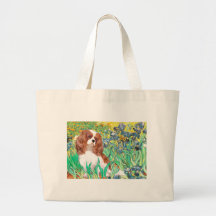 Cavalier 2 (Bl) - Irises Canvas Bag