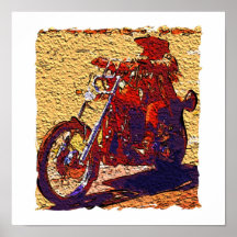 Cavalier abstrait posters