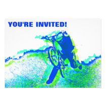 Cavalier du style libre BMX dans le style frais d' invitations