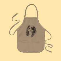 Cavalier King Charles Drawing aprons