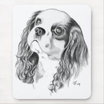 Cavalier King Charles Drawing mousepads