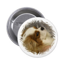 Cavalier King Charles Spaniel Button