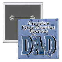 Cavalier King Charles Spaniel DAD Pins