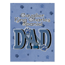 Cavalier King Charles Spaniel DAD Postcard