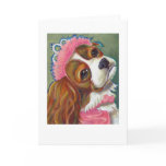 Cavalier King Charles Spaniel Dog Princess ART Greeting Cards