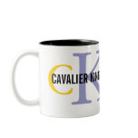 Cavalier King Charles Spaniel Monogram Design Coffee Mug