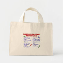 CAVALIER KING CHARLES SPANIEL Property Laws 2 Tote Bags