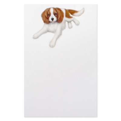 Cavalier King Charles Spaniel Stationery by twopurringcats