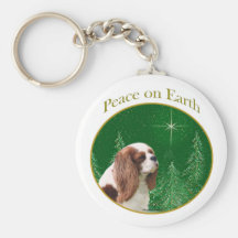 Cavalier Peace on Earth Keychain
