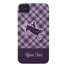 Cavalier pourpre de Taureau Coque Case-Mate iPhone 4