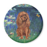Cavalier (Ruby7) - Lilies 5 Fridge Magnet