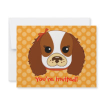 Cavalier Spaniel with bow