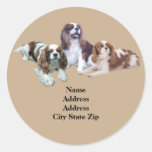 Cavalier Threesome Address Label Stickers