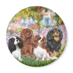 Cavaliers (4) - in Monet's Garden Magnets