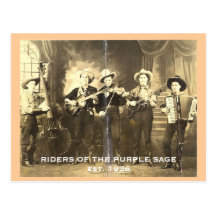 Cavaliers de la sauge pourpre carte postale