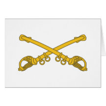 Cavalry insignia greeting card