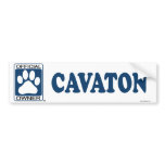 Cavaton Blue Bumper Sticker