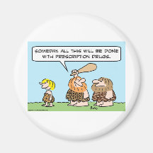 cave club prescription drugs refrigerator magnet