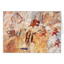 Cave Drawing Coffee Break Hi Card