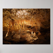 Cave Light shining in darkness Print