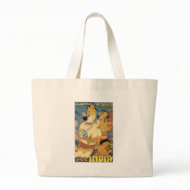 Cave Temples, See India Travel Poster Canvas Bag