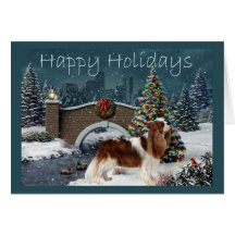 Cavelier King Charles Spaniel Christmas Card Eveni