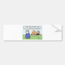 caveman complete makeover bumper stickers