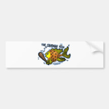 Caveman Fish Bumper Sticker